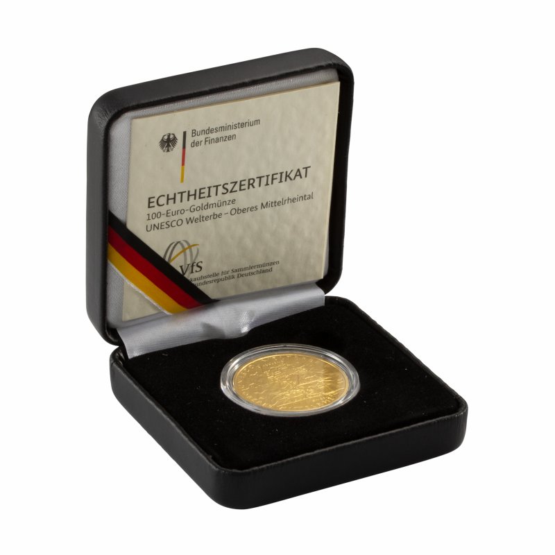 1/2 oz UNESCO: Oberes Mittelrheintal Goldmünze - 100 Euro Deutschland 2015